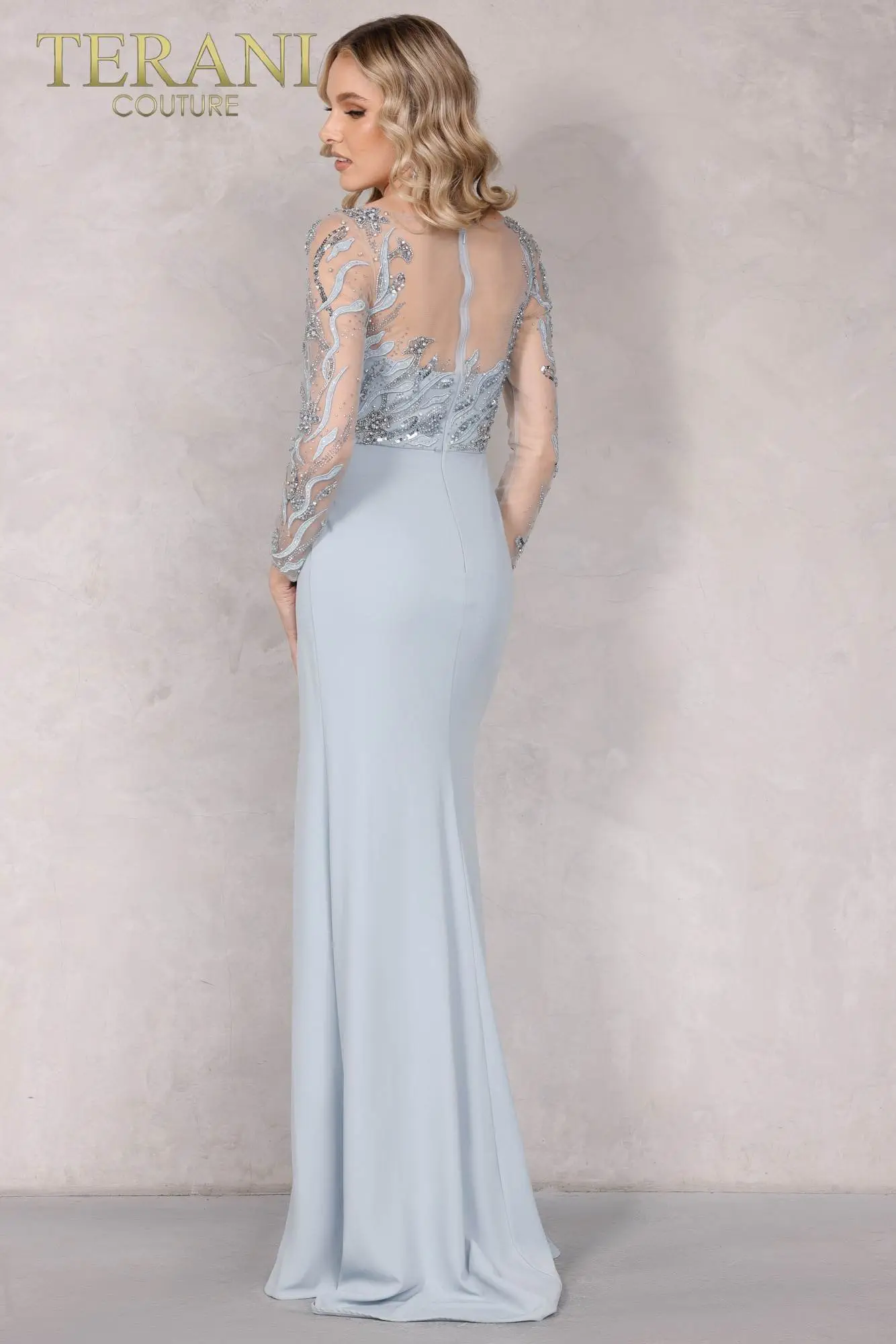 Elegant Champagne Colored Mother Of The Bride Dress  – 2111M5266